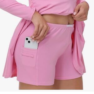 Women's Red Athletic Shorts